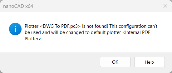 The Internal PDF-plotter will select a format that exactly matches the size specified in the document or pc3, or the next larger one from the list of formats available for that plotter
